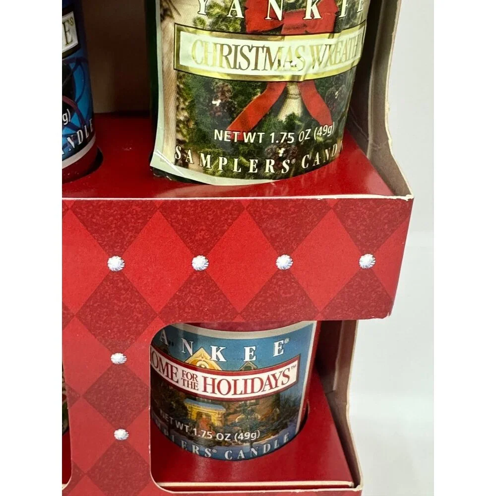 NIB Retired Yankee Candle Holiday Christmas 5 Votive‎ Candle Boxed Gift Set 2006